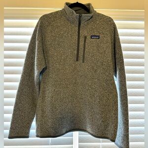 Patagonia Men’s Medium Patagonia Better Sweater 1/4 Zip Fleece - Grey